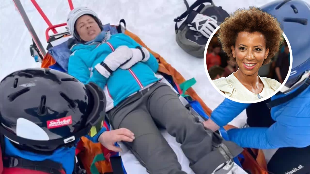 Arabella Kiesbauer: Serious accident on the ski slope!