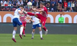 Augsburg’s Demirovic handed three-game ban for kung fu kick incident