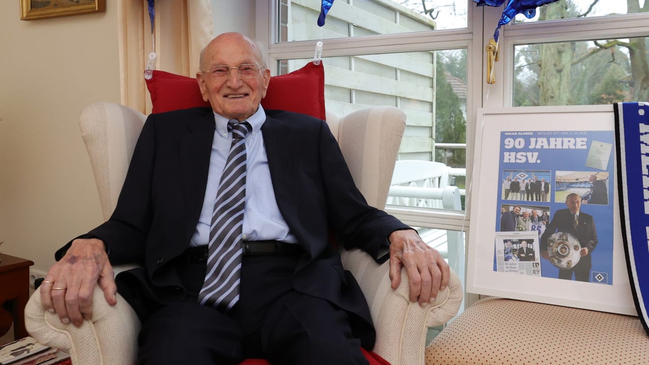 HSV member since 1930!  Oscar Algner celebrates his 100th birthday