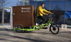 Interchangeable Container Cargo Bikes with Battery and Solar Technology