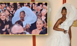 Unveiling the Mystery Woman in Row 4 at Oscars 2023: Highlights from the All Gold Night Whispers
