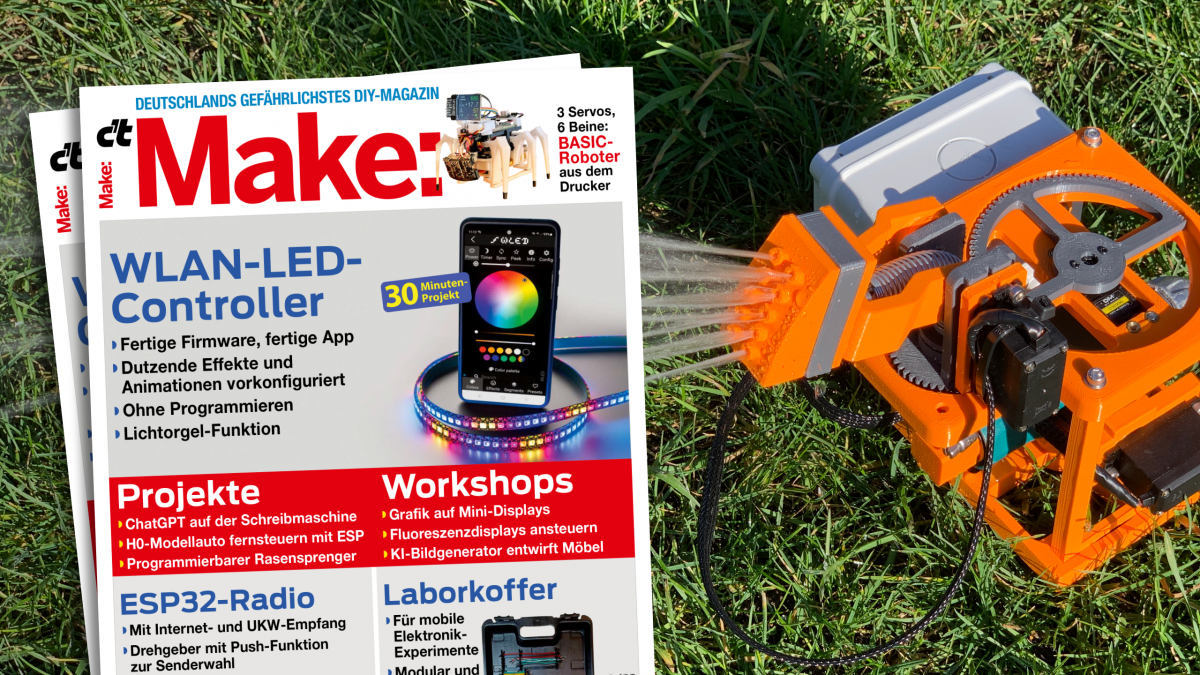 Now in Make 2/23: Controlling and programming lawn sprinklers with a controller