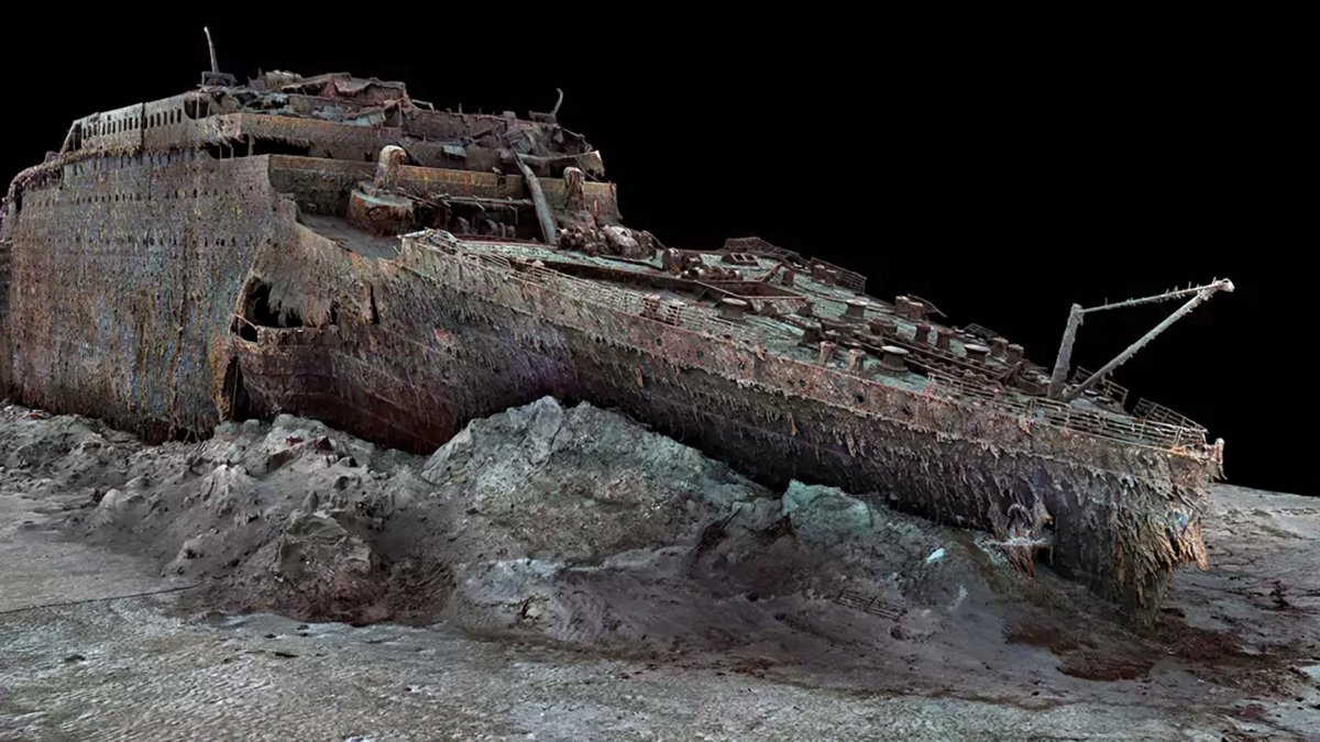 High-precision digital 3D model of the "Titanic" wreck made from 700,000 individual images
