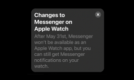 Facebook Messenger Takes Flight on Apple Watch