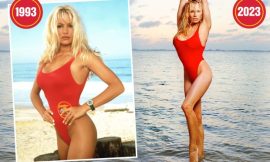 Pamela Anderson at 55 Stuns in Recreated Baywatch Bikini Photo