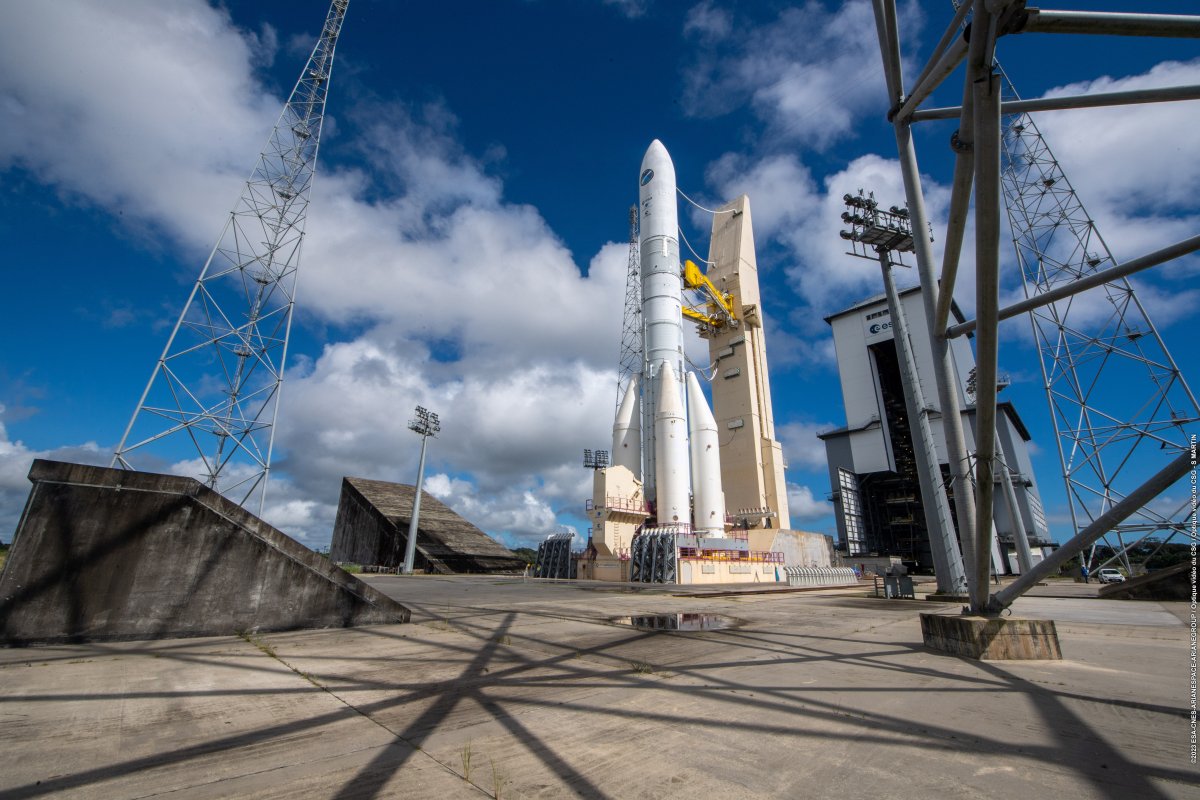 Ariane 6: Europe's new launch vehicle for testing alone on the launch pad for the first time