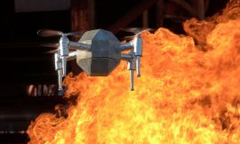 FireResilient Drone: Surviving High Temperatures of up to 200 degrees Celsius