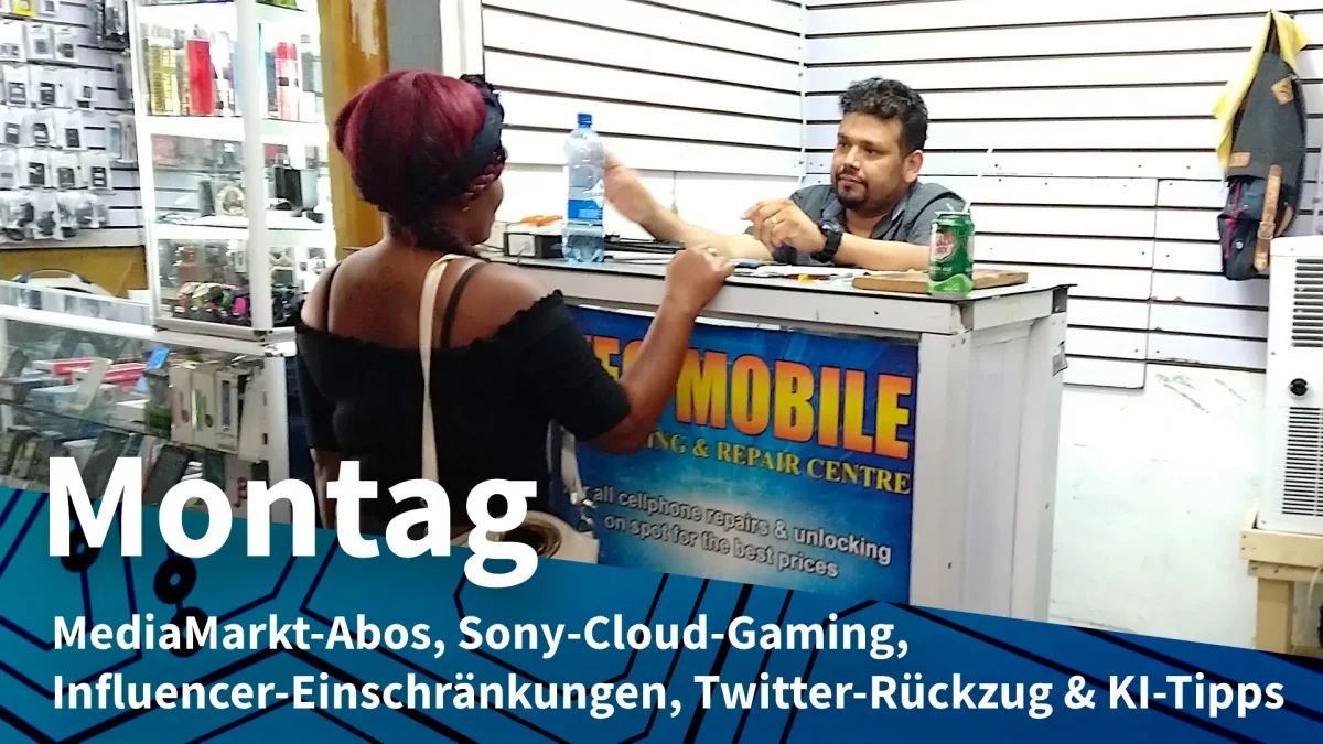 Monday: MediaMarkt with a new subscription model, Sony with AI for better cloud gaming