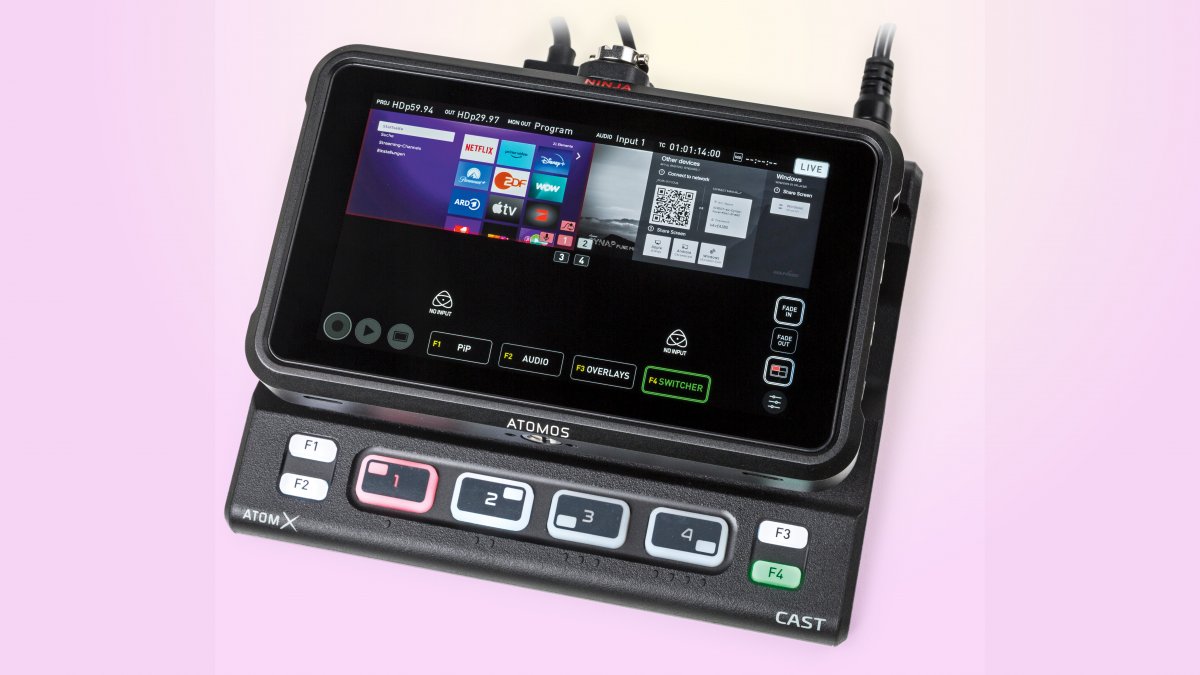 Atomos HDMI image mixer: Ninja Cast with a clear app in the test