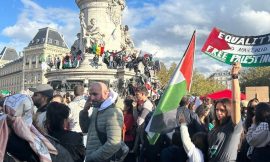 In Paris, Thousands of Protesters Denounce a ‘Massacre’ in Palestine