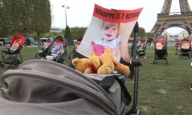 Operation Empty Stroller at Champ-de-Mars in Paris for Children Held Captive by Hamas