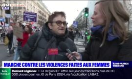 Women in Paris March Against Violence