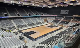 The interior view of Adidas Arena in Paris