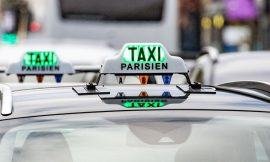 Taxis Stage Slowdown Operation and Parade in Paris