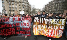 Protests Against Immigration Law Bring Together Tens of Thousands in Paris, Rennes, Lille